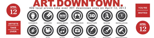 Art Downtown Exhibit - April 12, 2013